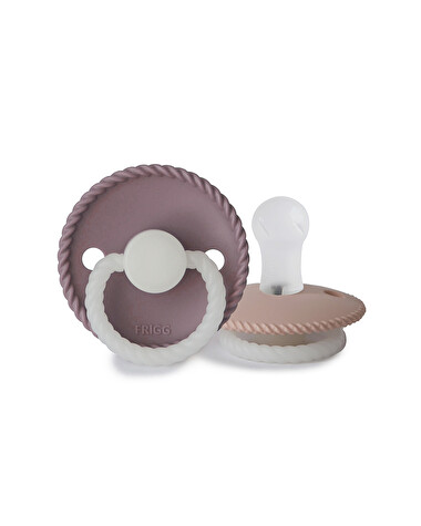 Lot de 2 sucettes Rope night silicone Coloris twilight mauve/blush  Frigg