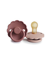 Lot de 2 sucettes Daisy latex Coloris blush/woodchuck  Frigg