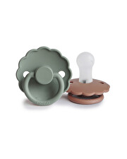 Lot de 2 sucettes Daisy silicone Coloris lilypad/rose gold Frigg
