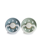 Lot de 2 sucettes Moon night latex Coloris night stone blue/sage  Frigg