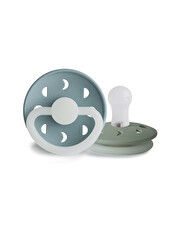 Lot de 2 sucettes Moon night silicone Coloris stone blue/sage  Frigg
