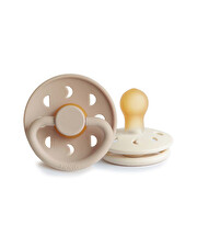Lot de 2 sucettes Moon latex Coloris cream/croissant  Frigg