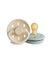 Lot de 2 sucettes Moon latex Coloris cream/sage  Frigg