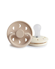Lot de 2 sucettes Moon silicone Coloris cream/croissant  Frigg