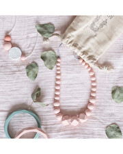 Collier d'allaitement Constance Coloris rose perle Minty Wendy