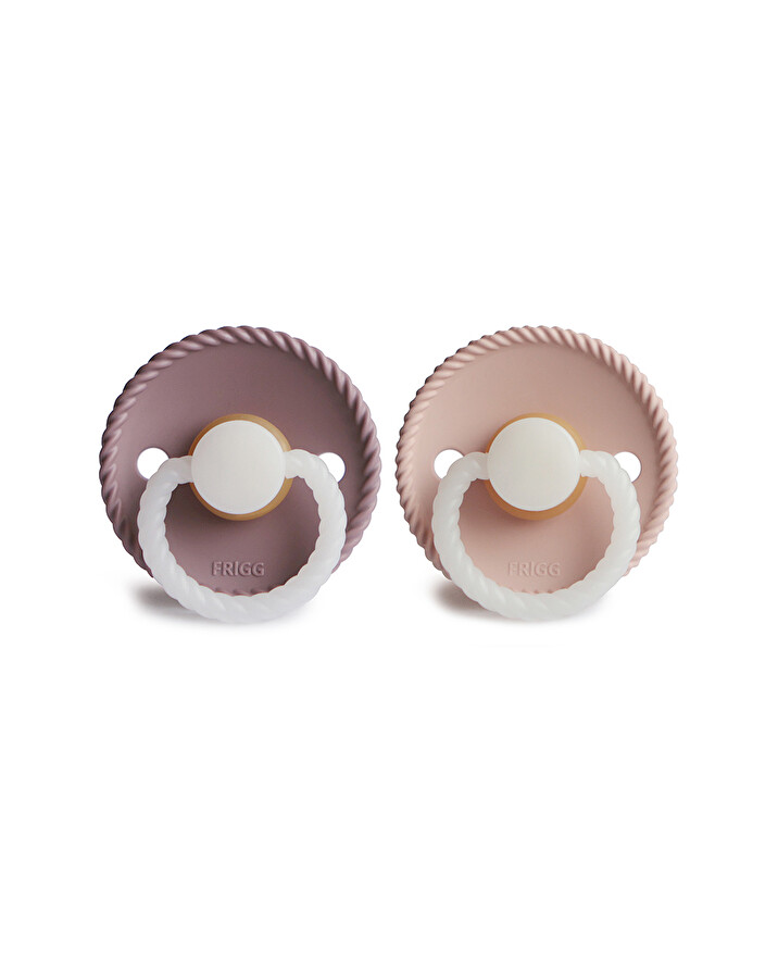 Lot de 2 sucettes Rope night latex Coloris twilight mauve/blush  Frigg