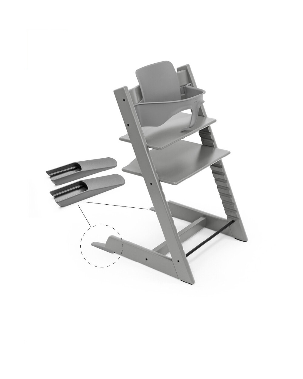 Baby set² Tripp Trapp Coloris gris tempête Stokke