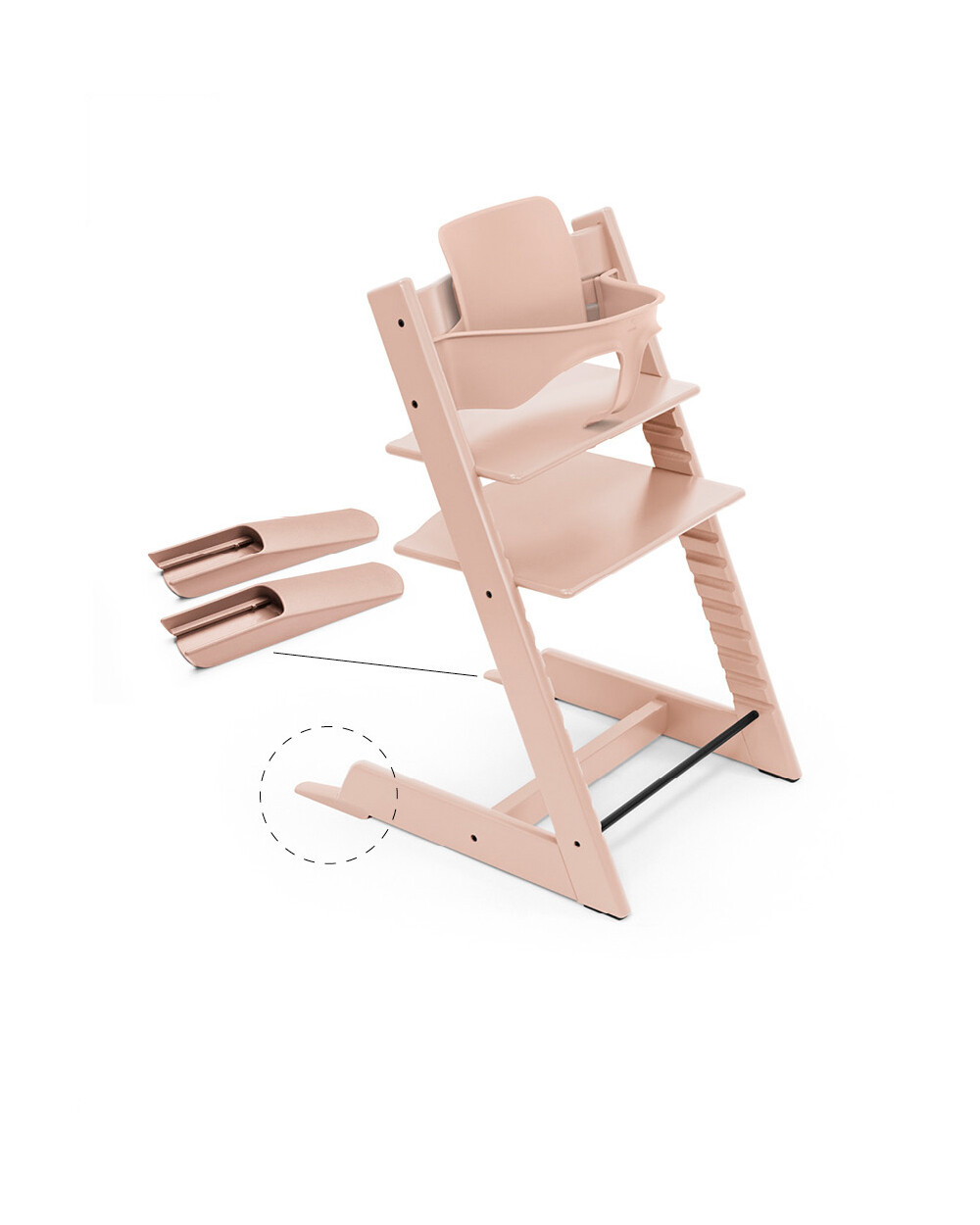 Baby set² Tripp Trapp Coloris rose poudré Stokke