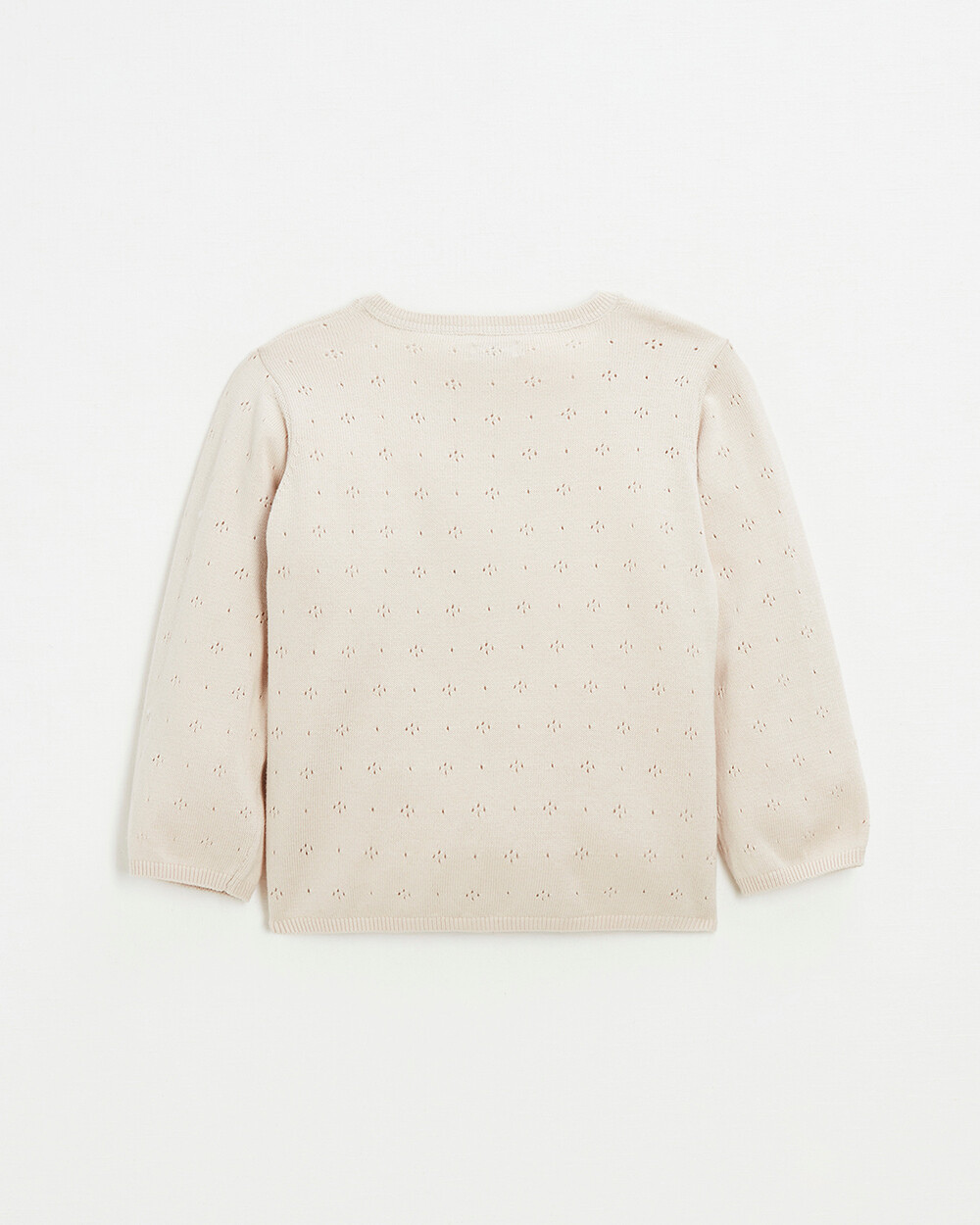 Cardigan en tricot ajouré Coloris rose Natalys