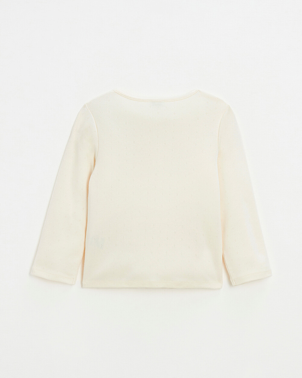 Cardigan en côtes en coton Coloris craie Natalys