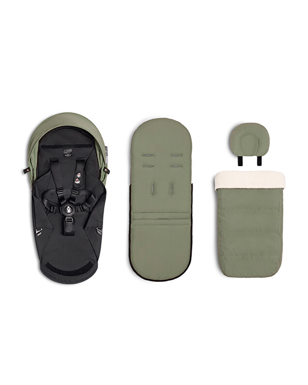 Pack poussette nouveau-né YOYO 0+ Coloris olive  Stokke