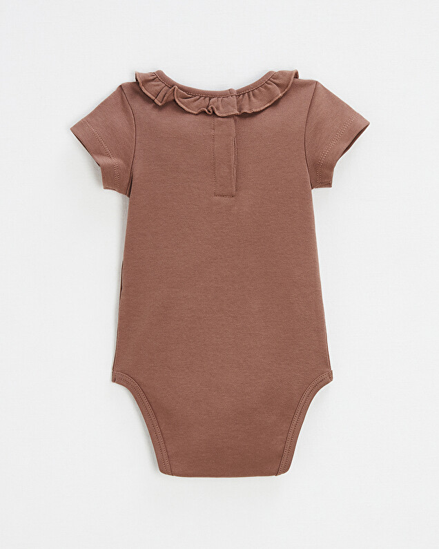 Body ajourée manches courtes Coloris rose foncé Natalys