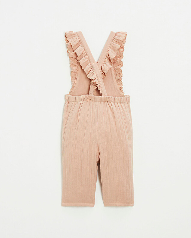 Combinaison en gaze de coton Coloris rose poudré  Natalys