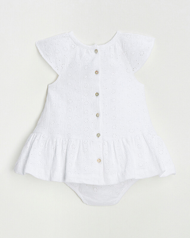 Robe en broderie anglaise Coloris écru Natalys