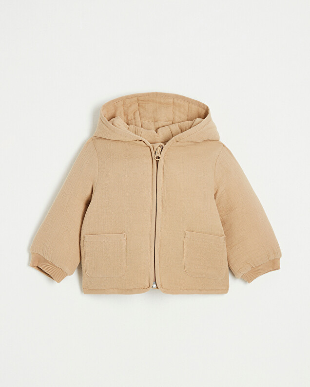 Veste ouatiné en gaze de coton Coloris camel Natalys
