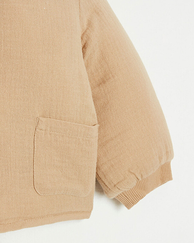 Veste ouatiné en gaze de coton Coloris camel Natalys