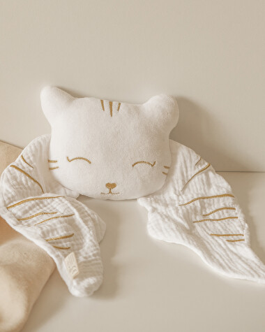 Doudou bola Tigre Coloris blanc  Ilado
