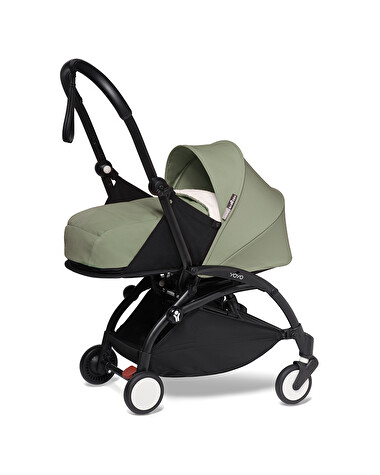Pack poussette nouveau-n&eacute; YOYO 0+ Coloris olive  Stokke