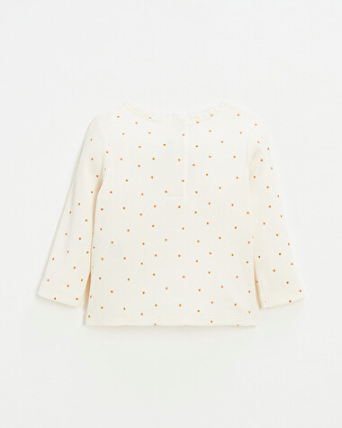 Tee-shirt imprim&eacute; pois Coloris &eacute;cru  Natalys