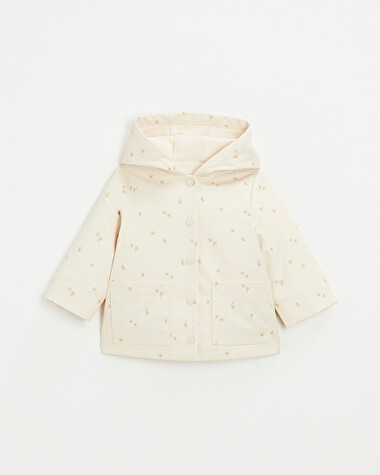 Imperm&eacute;able en gomme Imprim&eacute; fleurs  Natalys