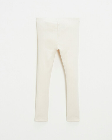 Legging en c&ocirc;tes en coton Coloris craie  Natalys