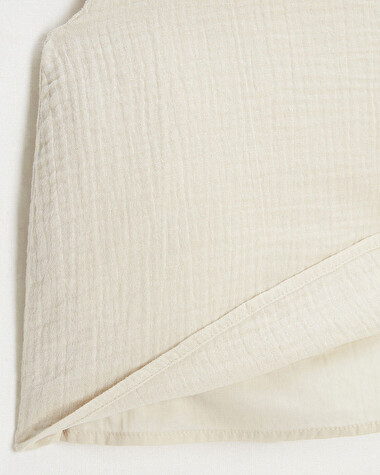 Blouse sans manches brod&eacute;e Coloris naturel  Natalys