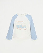 Tee-shirt de bain anti-UV Coloris &eacute;cru  Natalys