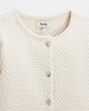 Cardigan en tricot fantaisie Coloris &eacute;cru  Natalys