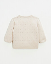 Cardigan en tricot ajouré Coloris rose Natalys