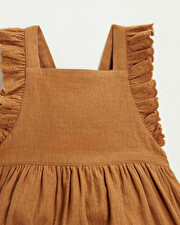 Robe en crêpe Coloris bronze Natalys