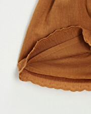 Robe en crêpe Coloris bronze Natalys