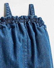 Combinaison courte en denim Coloris bleu Natalys