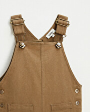 salopette en toile de coton Coloris marron  Natalys