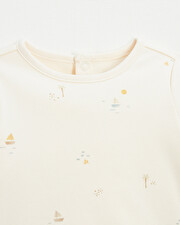 Tee-shirt imprimé marin Coloris écru Natalys
