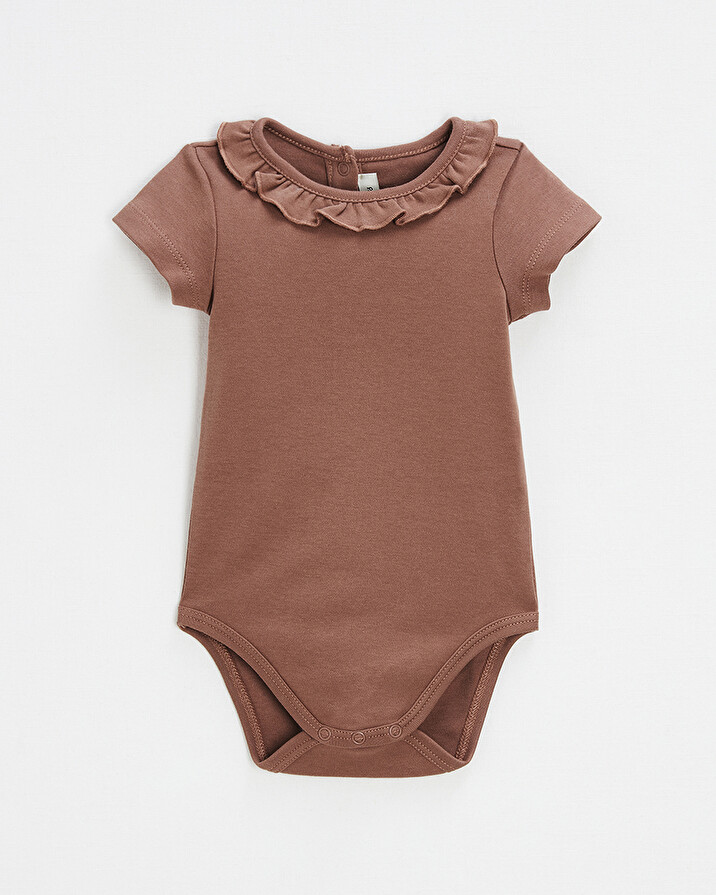 Body ajour&eacute;e manches courtes Coloris rose fonc&eacute;  Natalys
