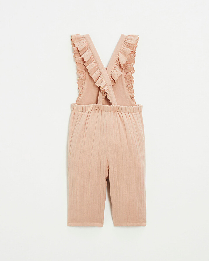 Combinaison en gaze de coton Coloris rose poudré Natalys