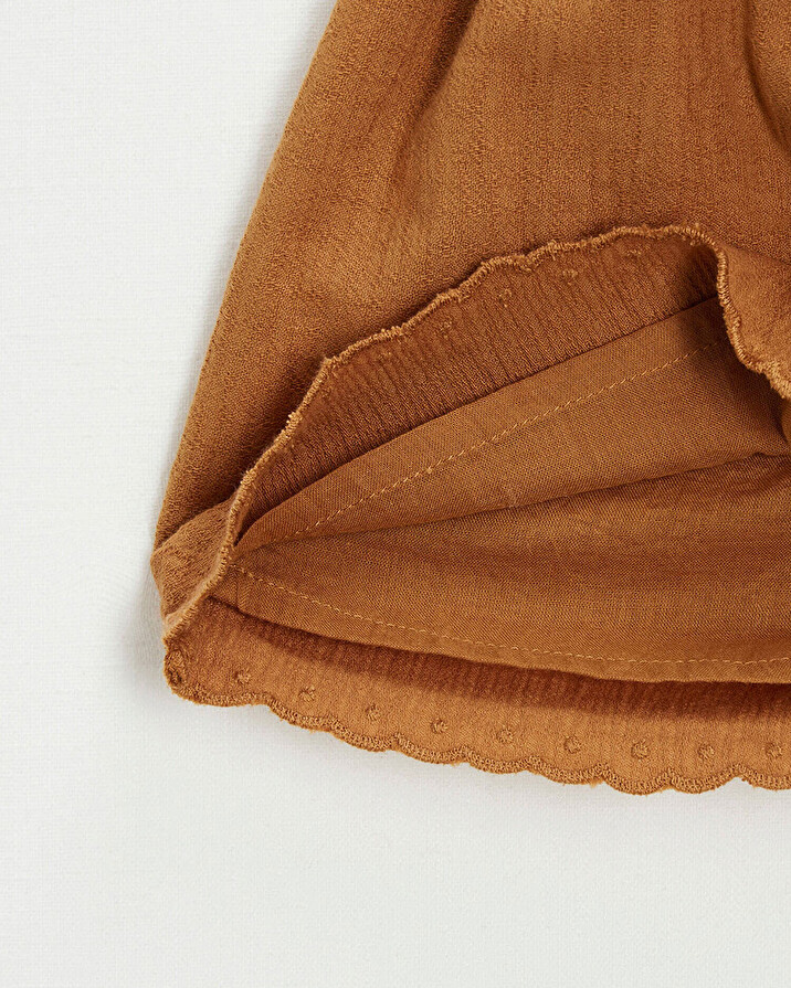 Robe en crêpe Coloris bronze Natalys