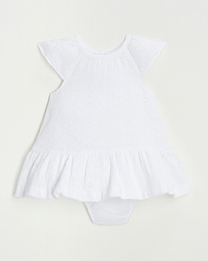 Robe en broderie anglaise Coloris écru Natalys