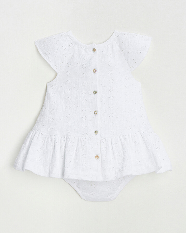Robe en broderie anglaise Coloris écru Natalys