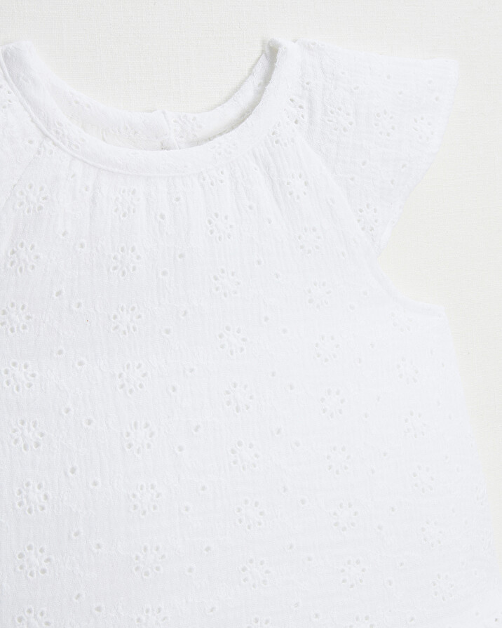 Robe en broderie anglaise Coloris écru Natalys