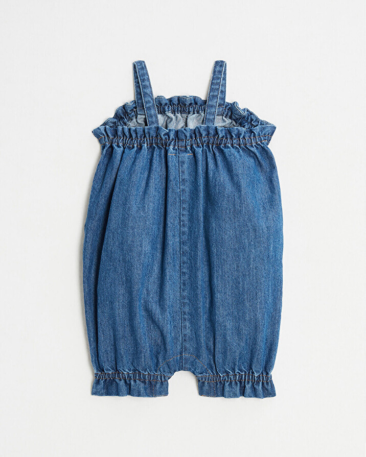 Combinaison courte en denim Coloris bleu Natalys