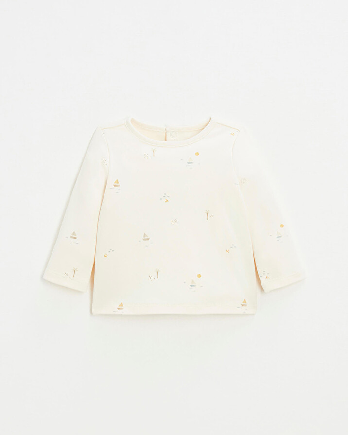 Tee-shirt imprimé marin Coloris écru Natalys
