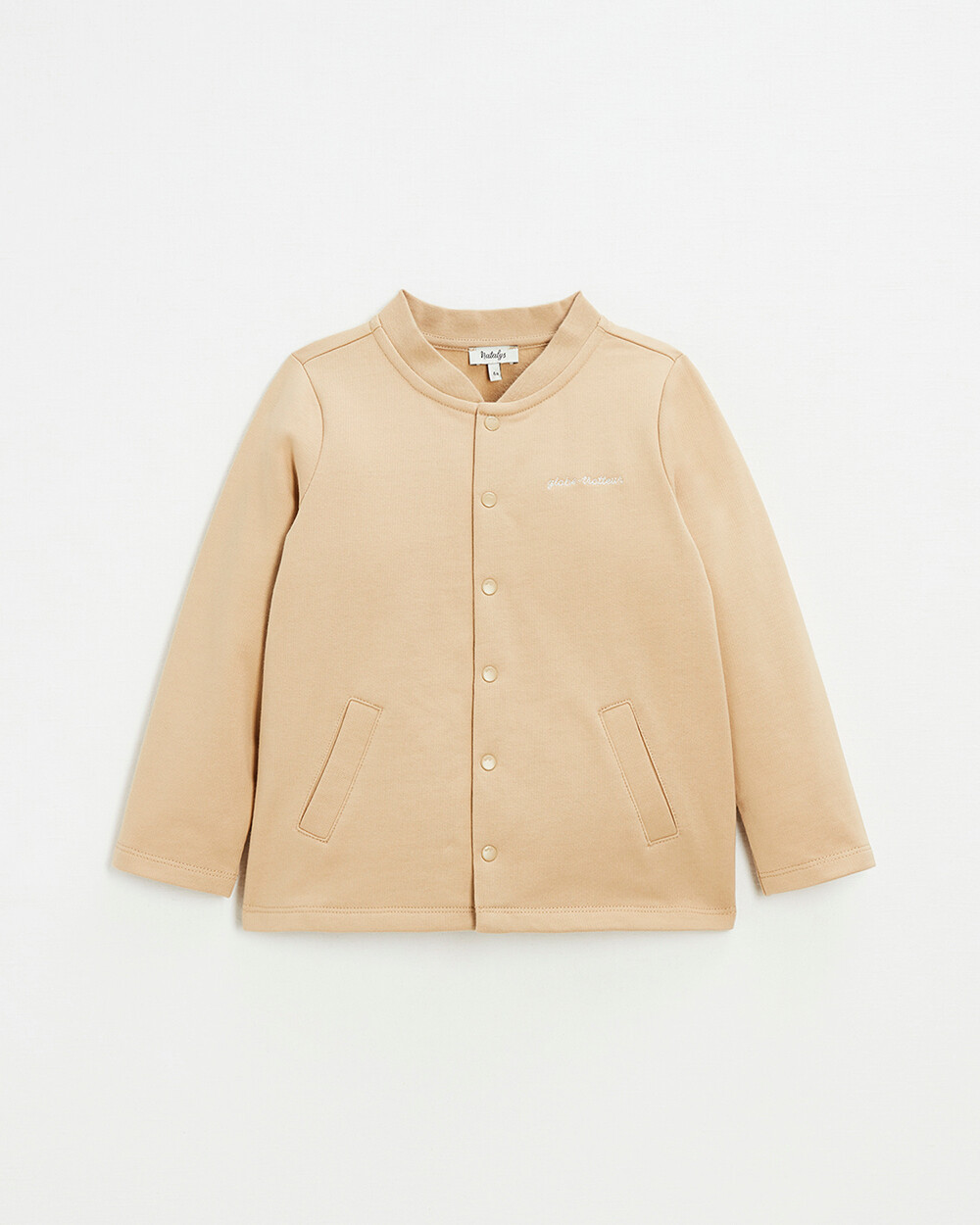 Gilet en molleton brodé Coloris camel Natalys
