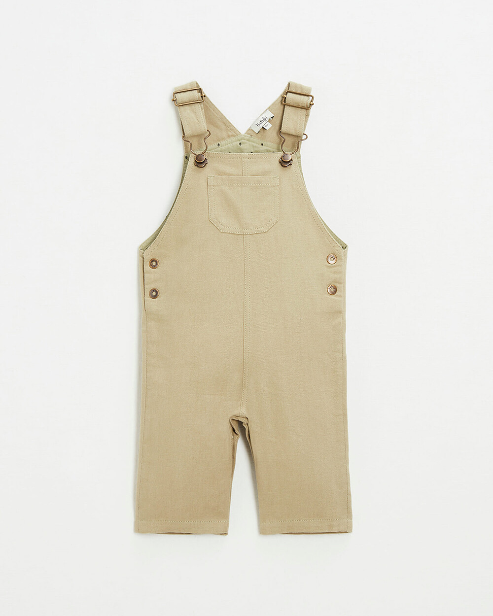salopette en toile de coton Coloris kaki clair Natalys