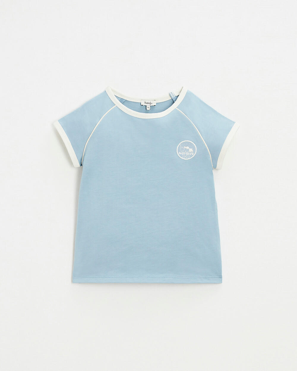 Tee shirt manches courtes Coloris bleu gris Natalys