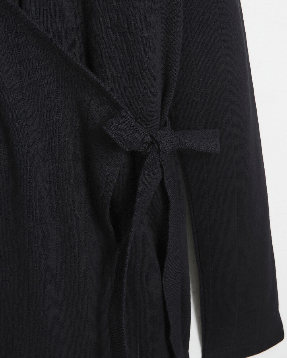 Cardigan cache-coeur en coton Coloris noir Natalys