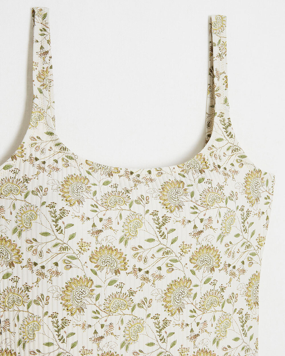 Maillot de bain anti UV Imprimé fleurs Cache coeur