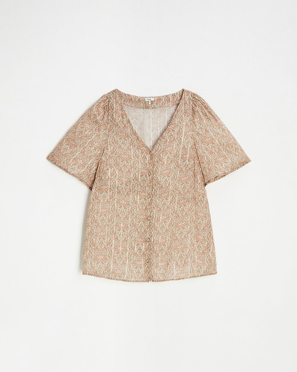 Blouse manches courtes Imprimé fleurs Natalys