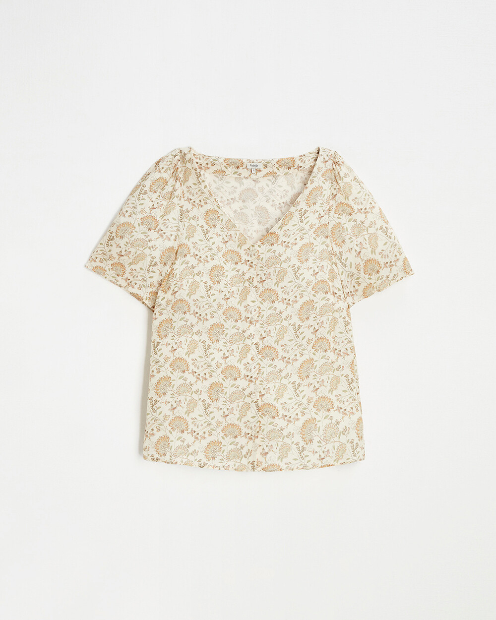 Blouses en crêpe Imprimé fleurs indiennes Natalys