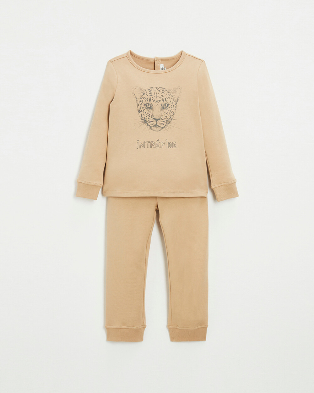 Pyjama 2 pièces en coton Coloris camel Natalys